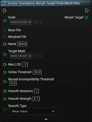 Create Morph Targets at runtime from Mesh Files