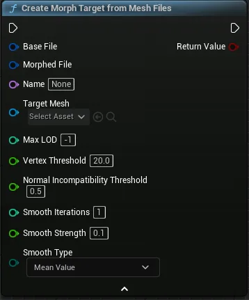 Create Morph Targets at runtime from Mesh Files