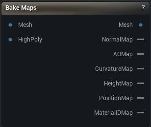 Bake Maps node