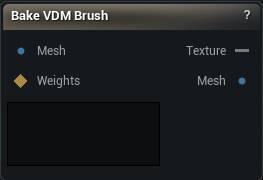 Bake VDM Brush node