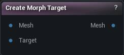 Create Morph Target node