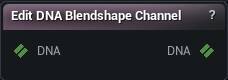 Edit DNA Blendshape Channel node