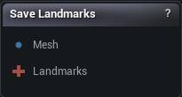 Save Landmarks node