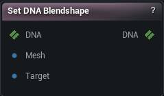 Set DNA Blendshape node