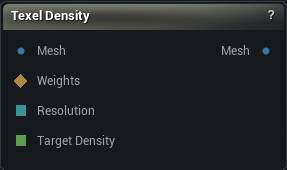 Texel Density node