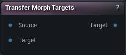 Transfer Morph Targets node