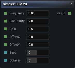Simplex FBM 2D node