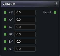 Vec3 Dot node