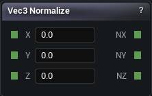 Vec3 Normalize node