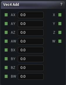Vec4 Add node