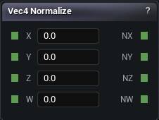 Vec4 Normalize node