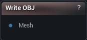 Write OBJ node